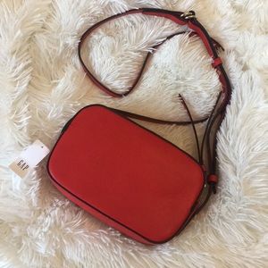 Mini red crossbody bag